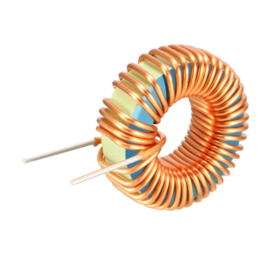 sourcing map 5Pc Horiz. Toroïdal Magnét. Inducteur Monocouche Fil Vent Bobiné 100uH 8A Bobine
