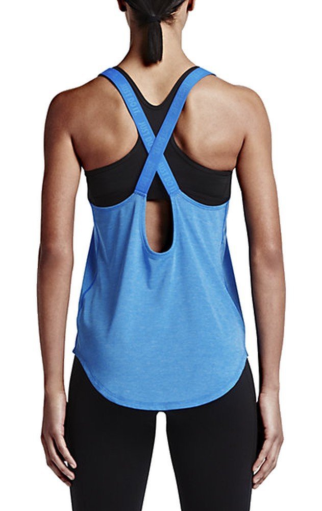 Nike Elastika de la mujer Keyhole VNR Tank Tops