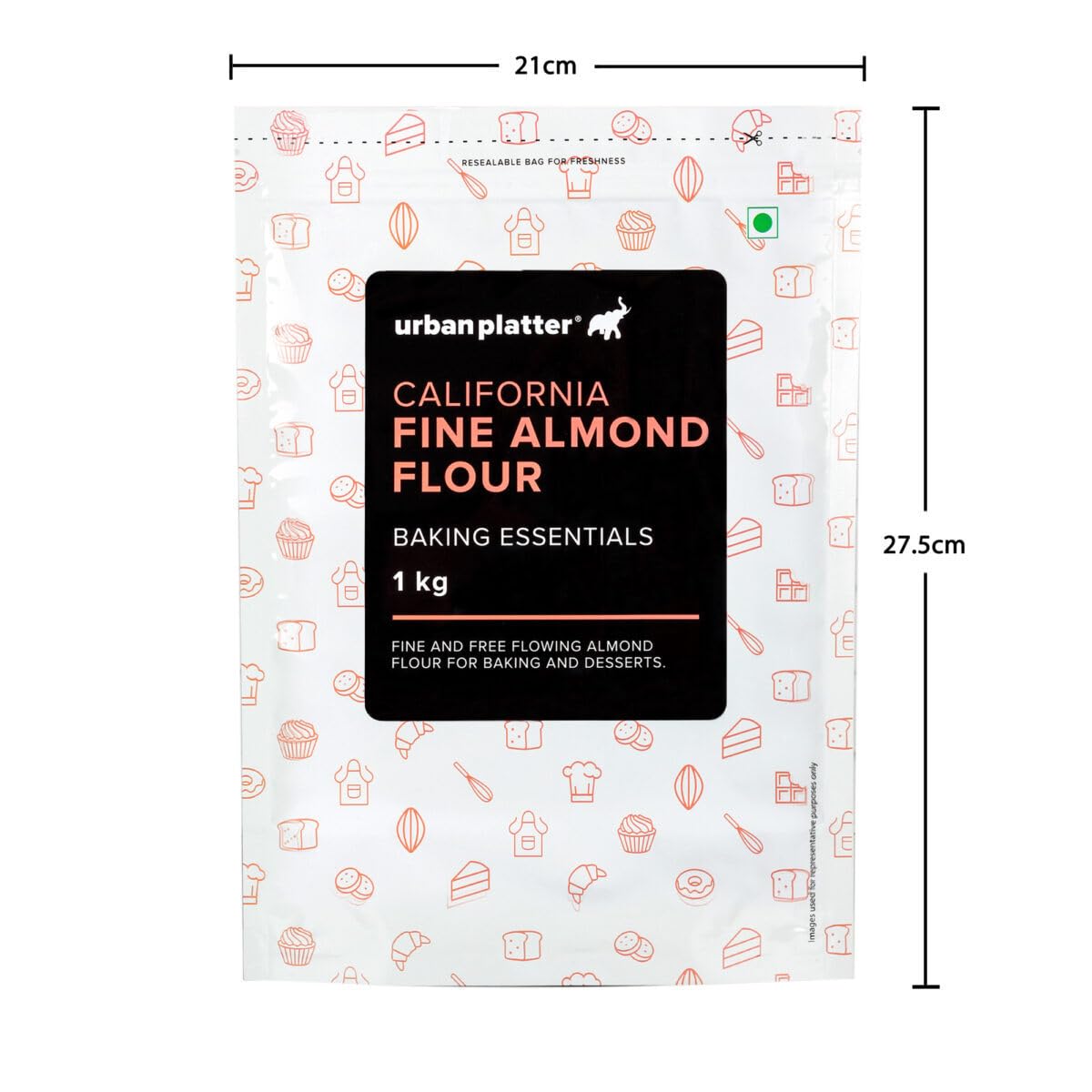 Urban Platter Fine Almond Flour, 1kg (Naturally Gluten-Free | Blanched & Finely Milled | Low-Carb | Ideal for Baking & Keto Recipes) - Image 7 thumbnail