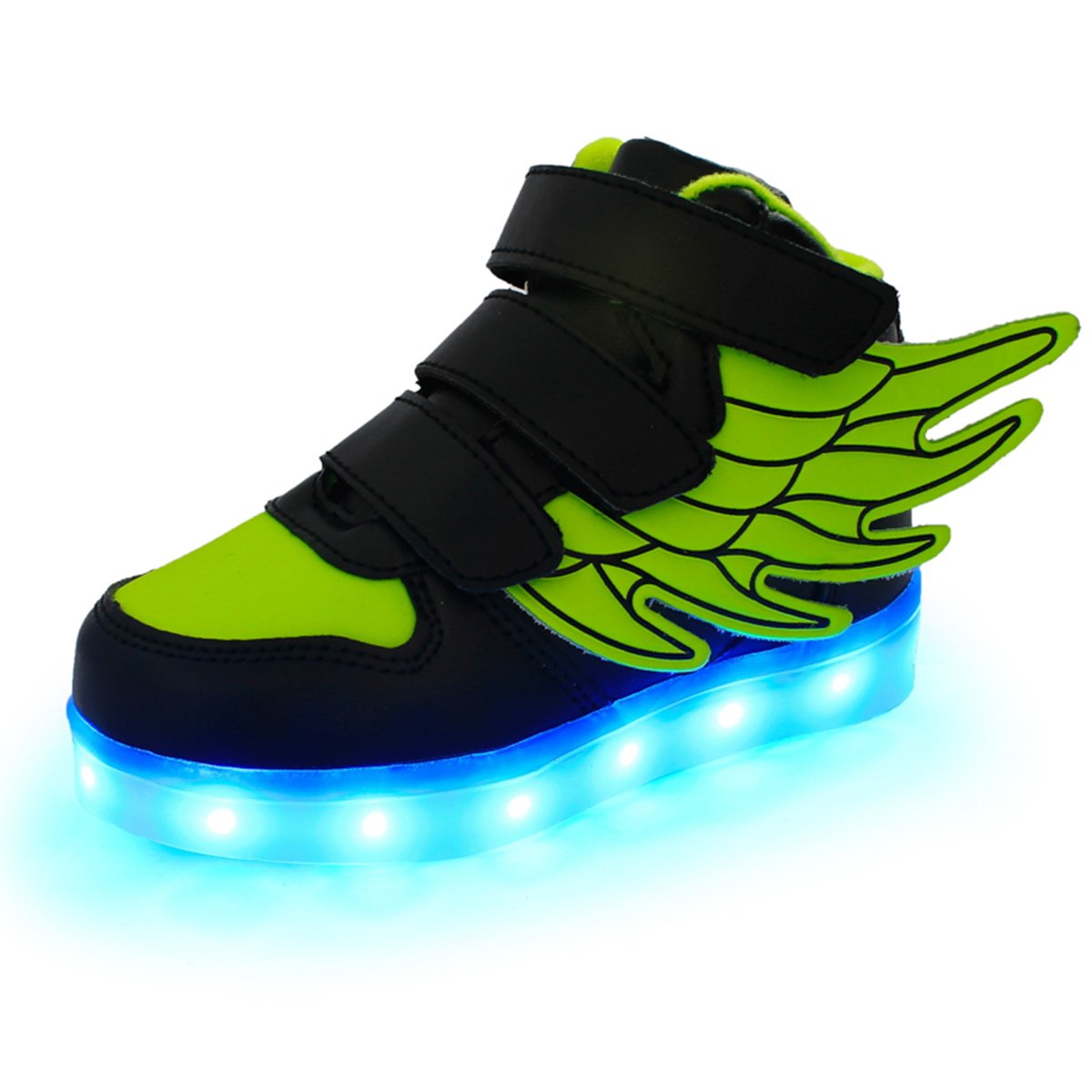 DoGeek - Boys Grils Light Up Trainers - Kids 7 Colors Light Breathable USB Sport Trainers (Choose Half Size Up)