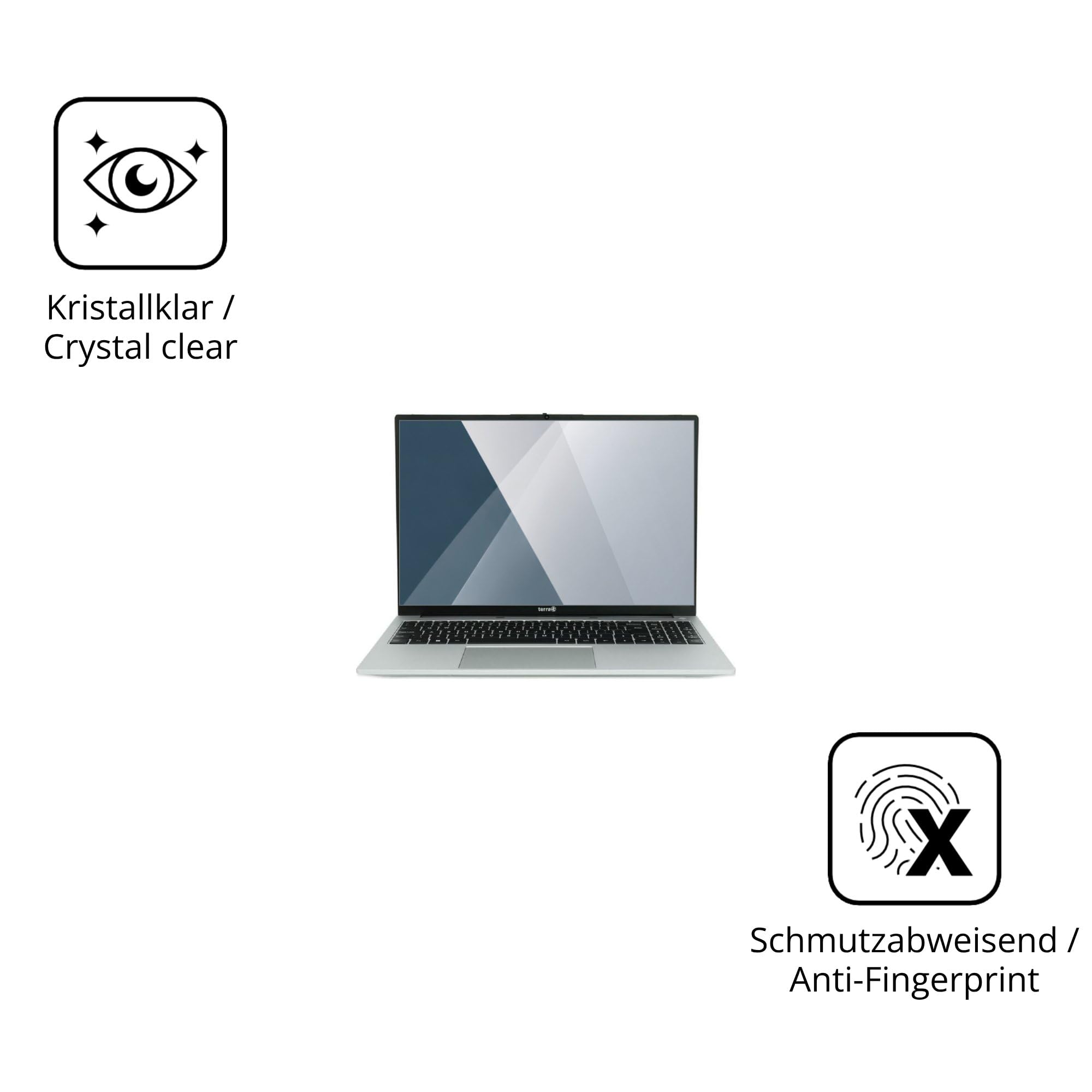 dipos 2x Protector de Pantalla 9H claro para Wortmann Terra Mobile 1610R | Transparente, no se rompe ni astilla, no es cristal, antigolpes, antiarañazos, sin burbujas, apto para fundas, autoadhesivo