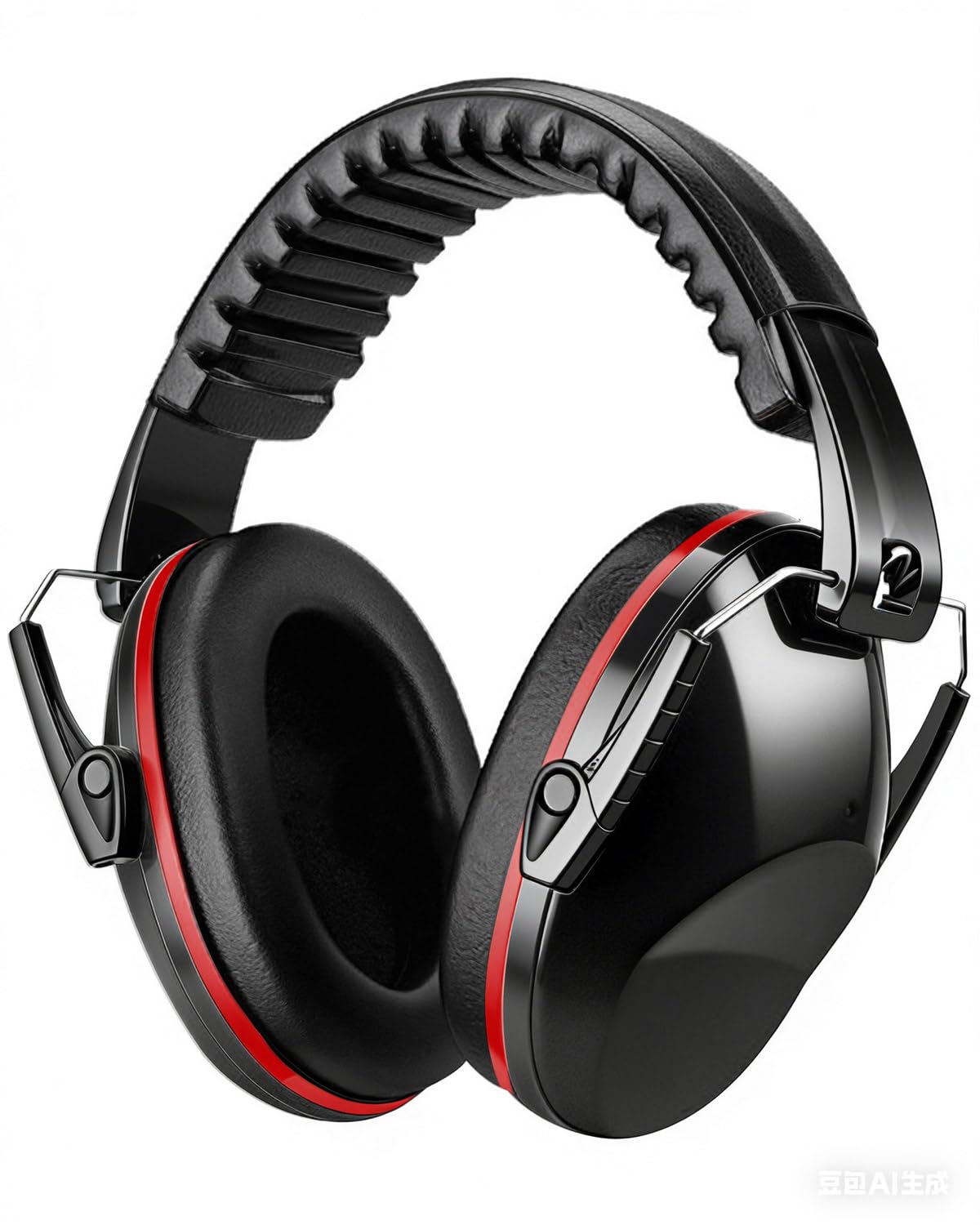 Lorrtta Kids Noise Canceling Earmuffs – Adjustable & Soft Hearing Protection for Children, Great for Sleep, Travel, Focus & Autism Sensitivity (Black-Red) — image 1