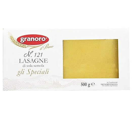 Granoro High Protein, Vegetarian Lasagne Sheet Pasta , 500 grams