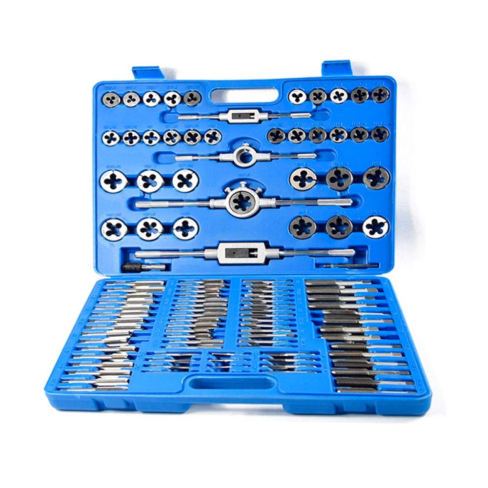 Juego de 110 machos y terrajas métricos, Juego de machos y terrajas de roscar, Juego de Llaves de machos y terrajas de roscar, Kit de Herramientas manuales para roscar