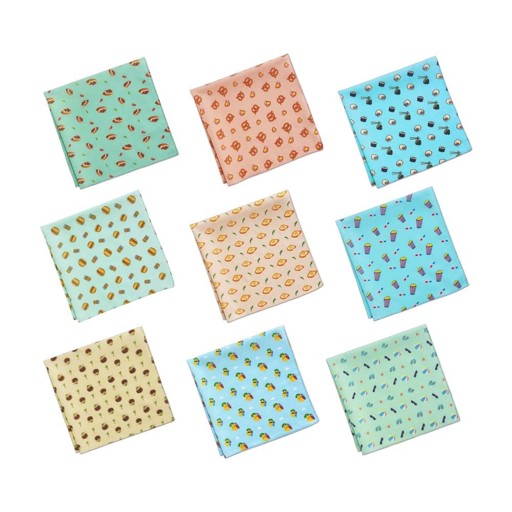 hexafun 100% Organic Soft Cotton Women's Handkerchiefs | Multicolor & Trendy Printed Hanky Designs | Soft & Breathable Fabric-picture-29