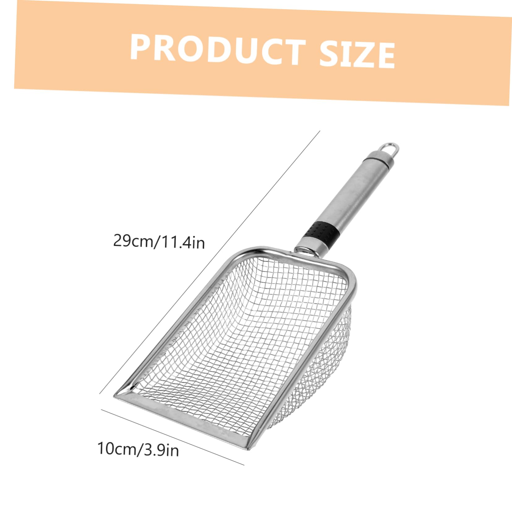 HONMEET Multi-use Filter Shovel Large Beach Shovel Stainless Steel for Play Filter