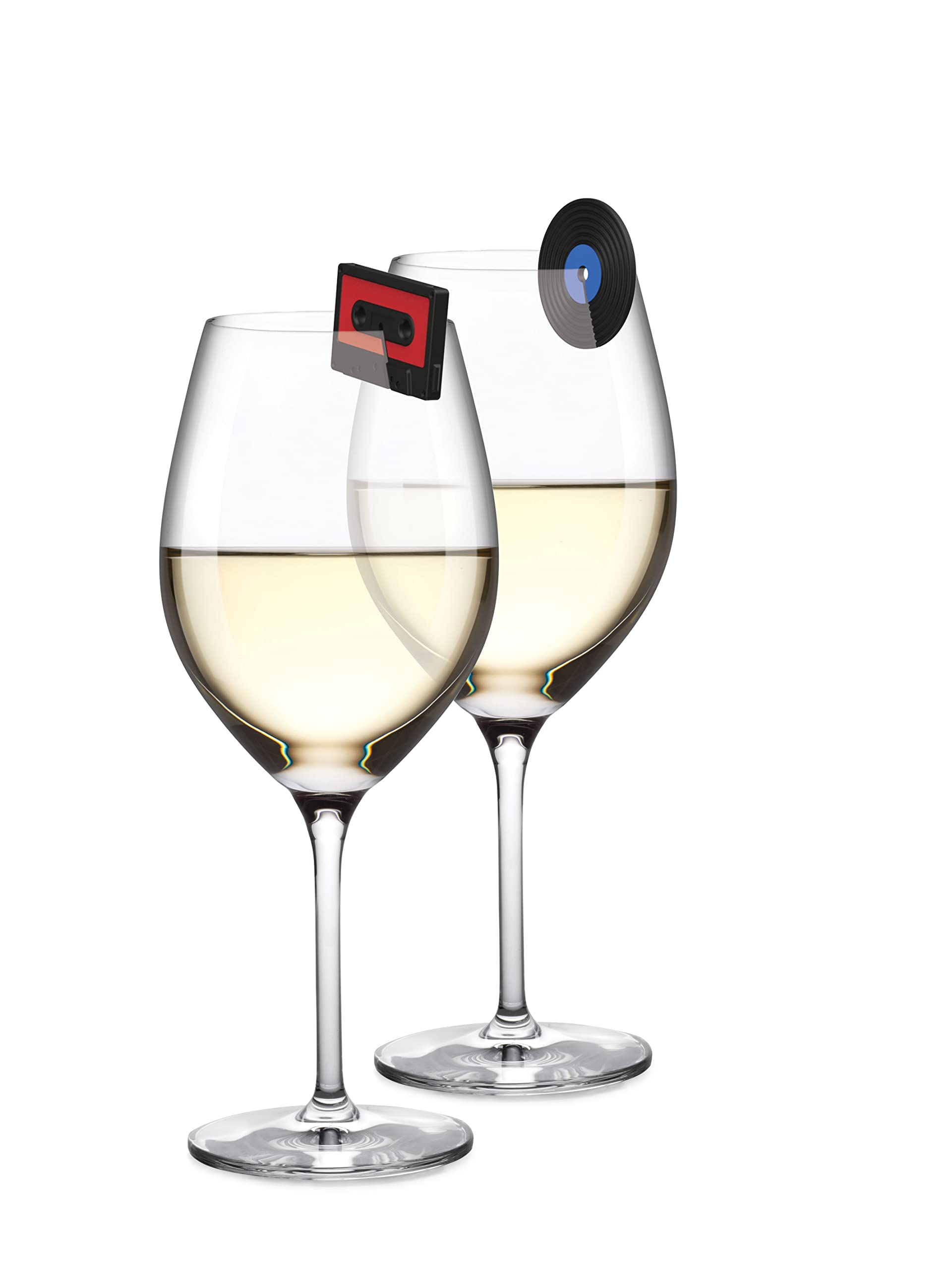 Winkee Rocks Glasmarker Set Vinyl & Kassetten 6er-Set
