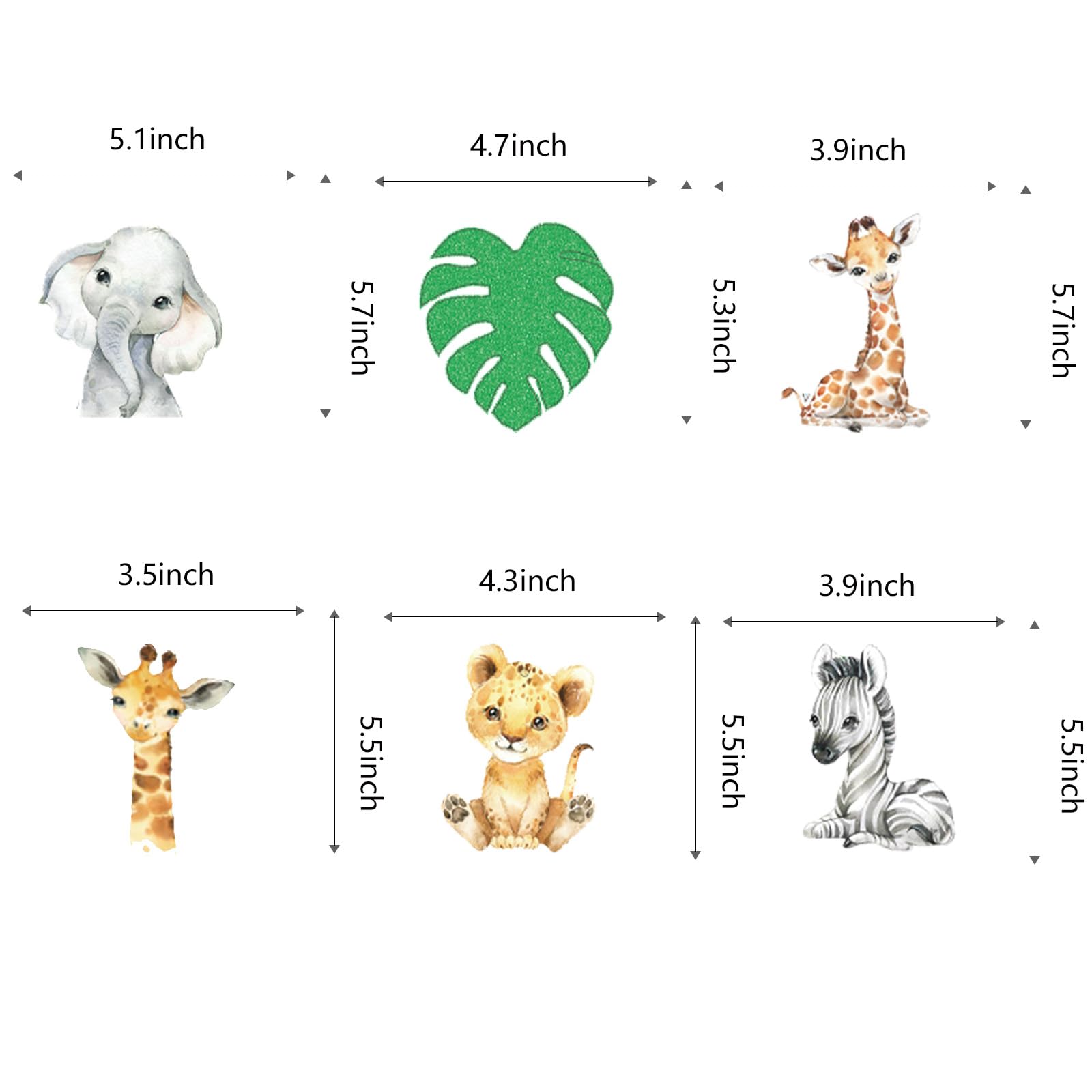 12 serpentinas colgantes de techo Wild One, para decoración de fiesta de cumpleaños de animales de safari de la selva, suministros para niños