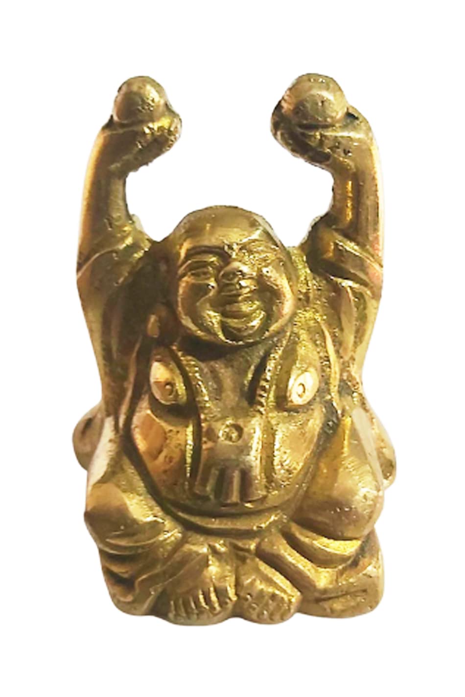 Statue de Bouddha rieur en laiton, le cadeau spirituel Feng Shui idéal