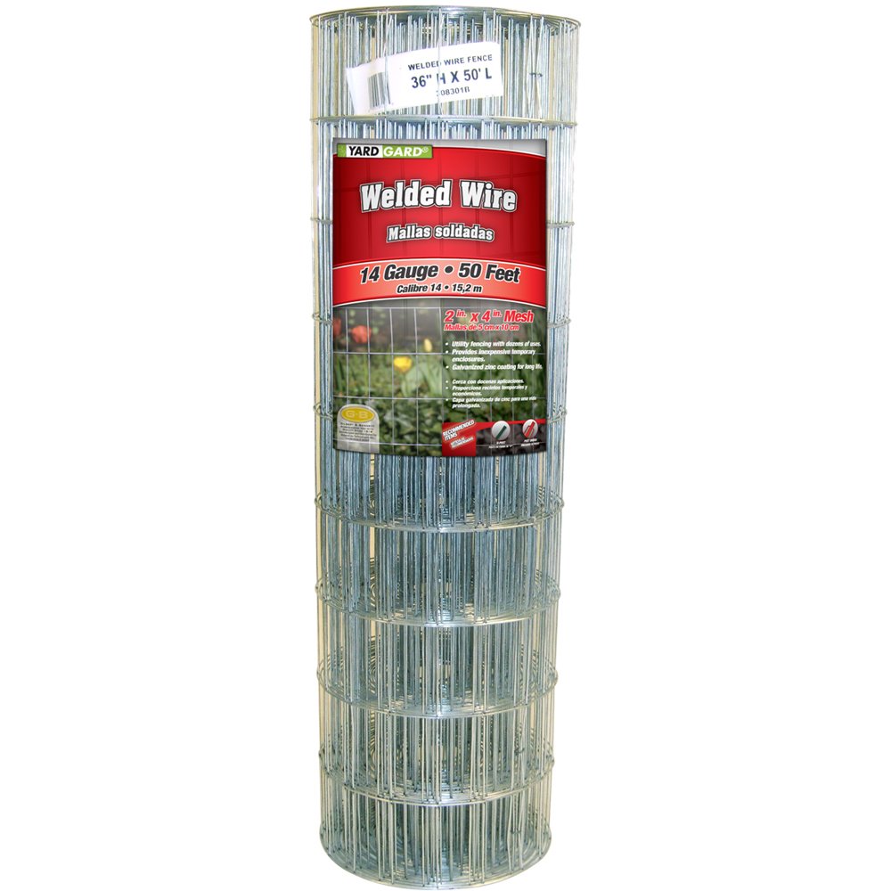 YARDGARD 308301B 36" by 50 Foot Galvanized Welded Wire Fence