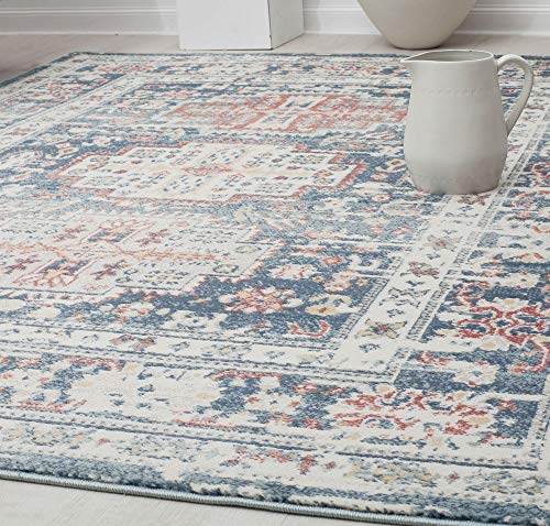 Rugs America Gallagher Collection Gl55C Prussian Sundara Transitional Vintage Area Rug 8' X 10' #TOP4