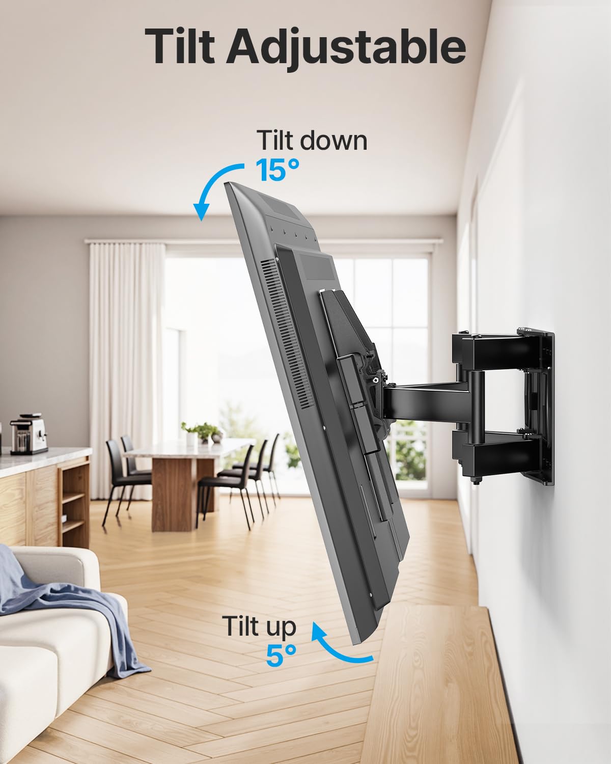 USX STAR Soporte de pared para TV de movimiento completo para televisores