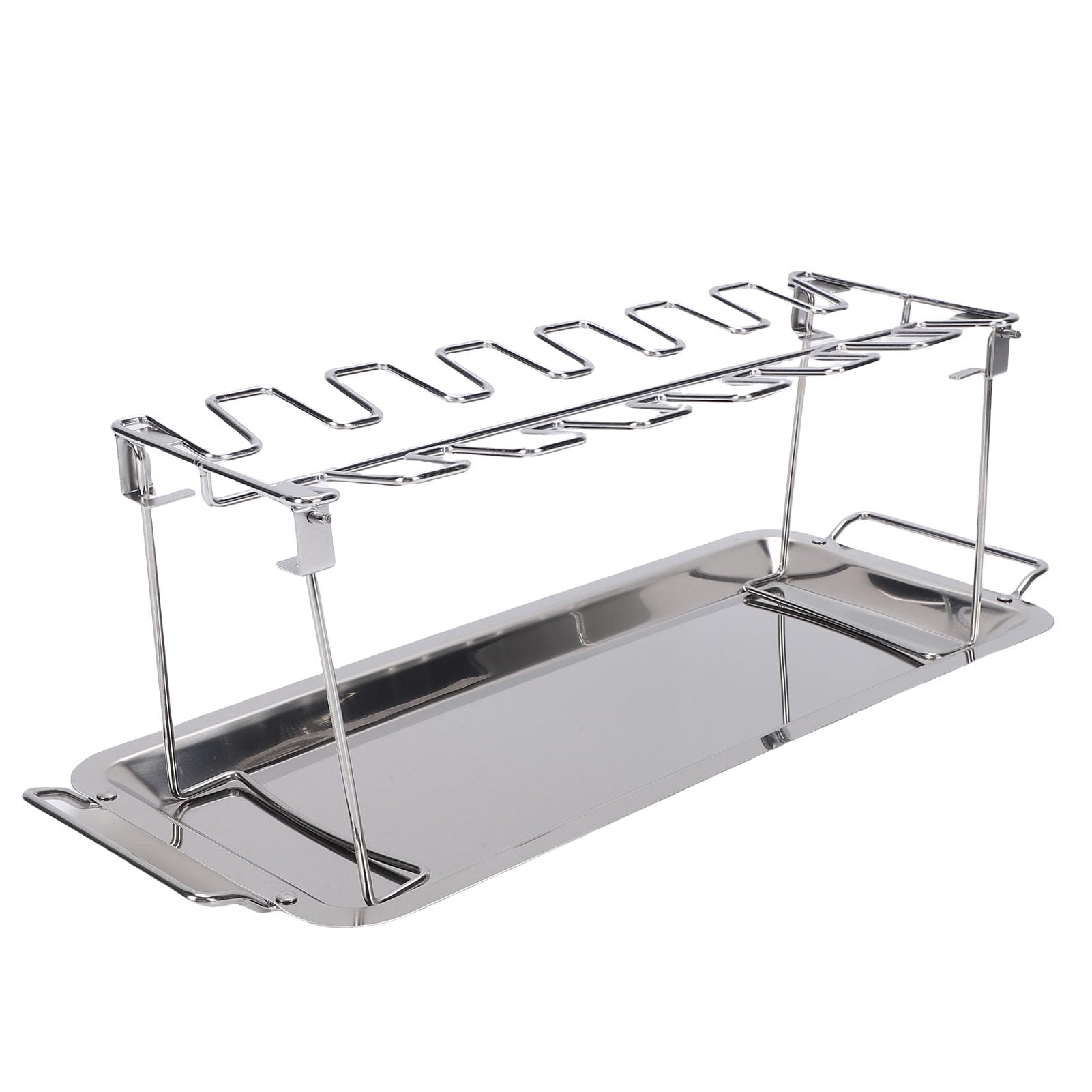 Support de cuisse de poulet pour camping et fêtes, cuiseur de pilons suspendus pliable