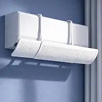 Defletor de Ar Condicionado Split Ajustável até 96cm – Evita Vento Direto, Direcionador de Ar Universal, Regulagem de Ângulo – Ideal para Dormir sem Ar Gelado