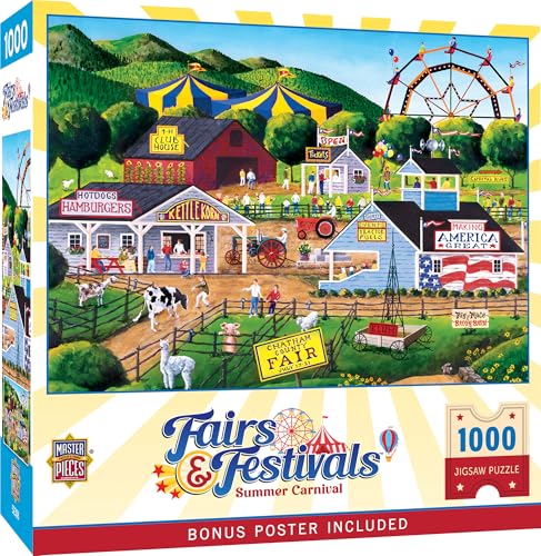 Masterpieces Rompecabezas Summer Carnival de 1000 Piezas para Adultos miniatura 1