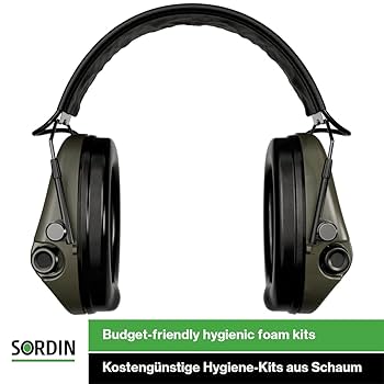 SORDIN SUPREME PRO X Slim イヤマフ Sordin Supreme Pro-X Slim Active Ear Defenders - ARC Rail