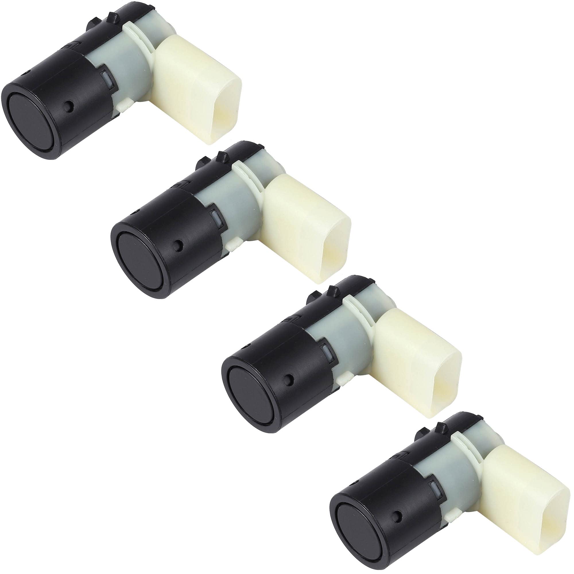 (Lot de 4) Capteur Radar de Recul Aide Stationnement Avant ou Arrière compatible pour A4 A6 A8 OCTAVIA II MULTIVAN V NEW BEETLE POLO TRANSPORTER V - 7H0919275C 4B0919275E