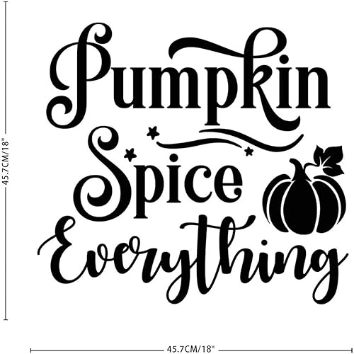 Miniatura 3 de Calcomanía artística de pared con diseño de calabaza, especias, todo, cosecha de otoño, camiones de Acción de Gracias, calcomanías murales de vinilo