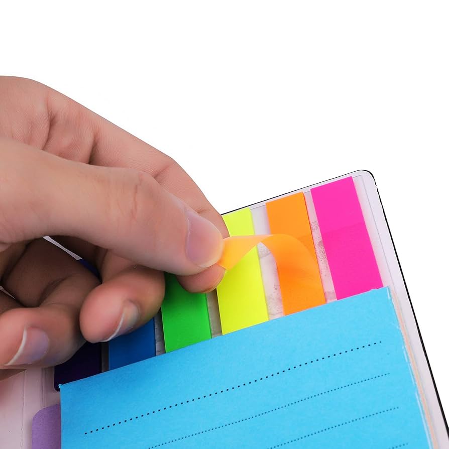 Amazon.co.jp: 付箋セット ノート付箋 6種類 カラフル 強粘着 ふ