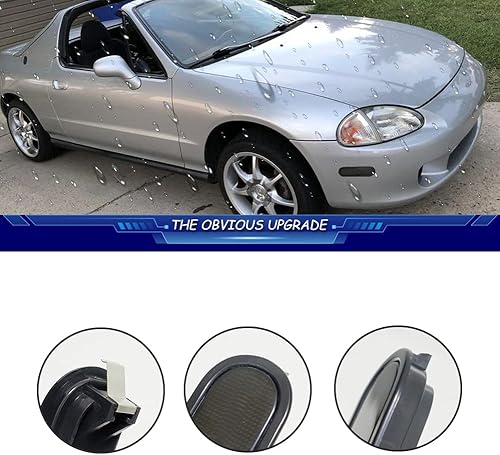 Miniatura 2 de TurningMax JDMTECH - Carcasas de luz de marcador lateral para Honda Del Sol Coupe 93 94 95 96 97 lente ahumado 33805SR2A01 33805 SR2 A01