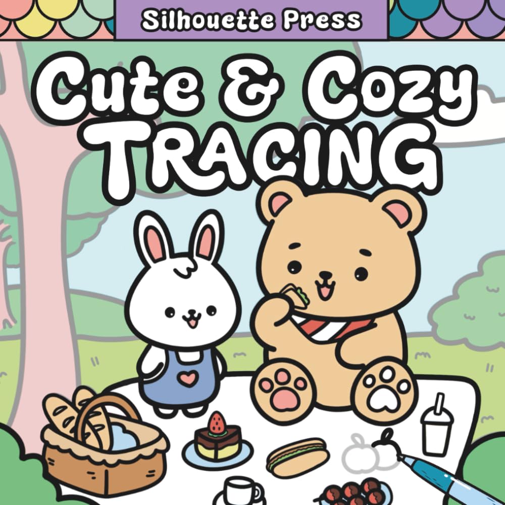 Cute and Cozy Tracing: A Feel-Good Tracing Book for Adults and Teens