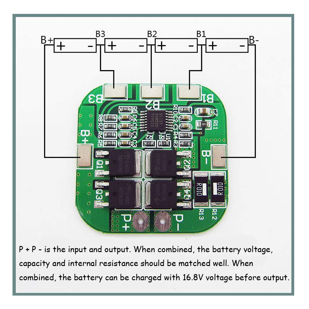 Dealikee 4S 20A BMS Schutzboard - Lithium Battery Protection Module