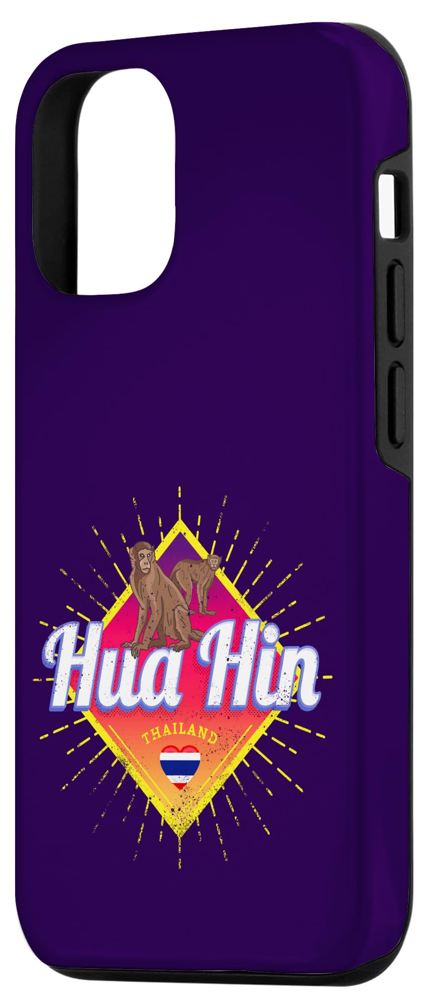 iPhone 13 Pro Hua Hin Vintage Sunset Thailand Retro Holiday Souvenir Case - Image 2