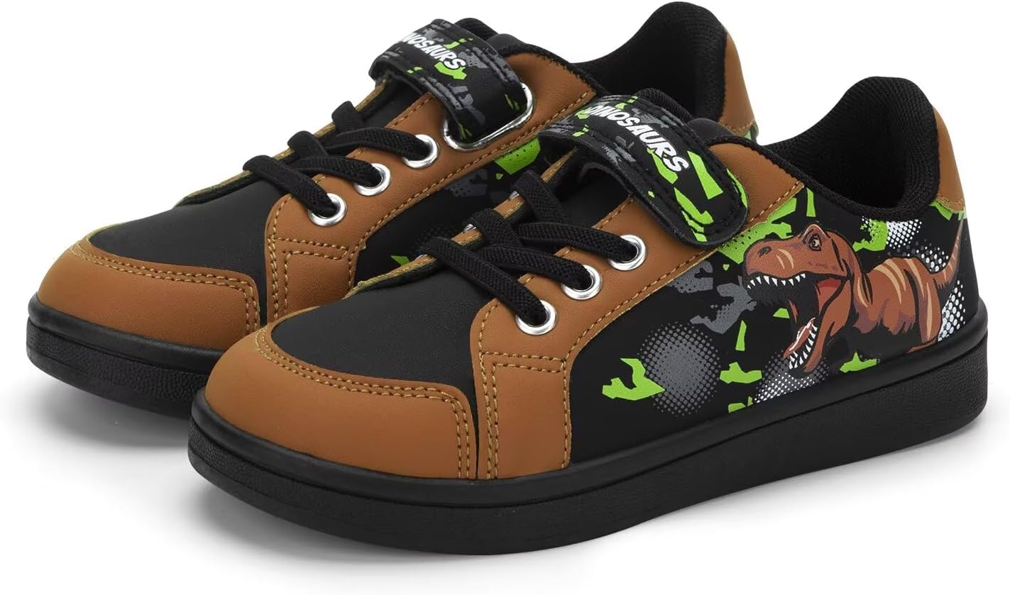 EUXTERPA Toddler Sneakers for Girls Boys Casual Walking Shoes Kids School Shoe with Hook and Loop