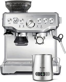 Breville the Barista Express Espresso Machine with Milk Jug Thermal, Coffee Machine with Grinder & Milk Frother, Cappuccin...