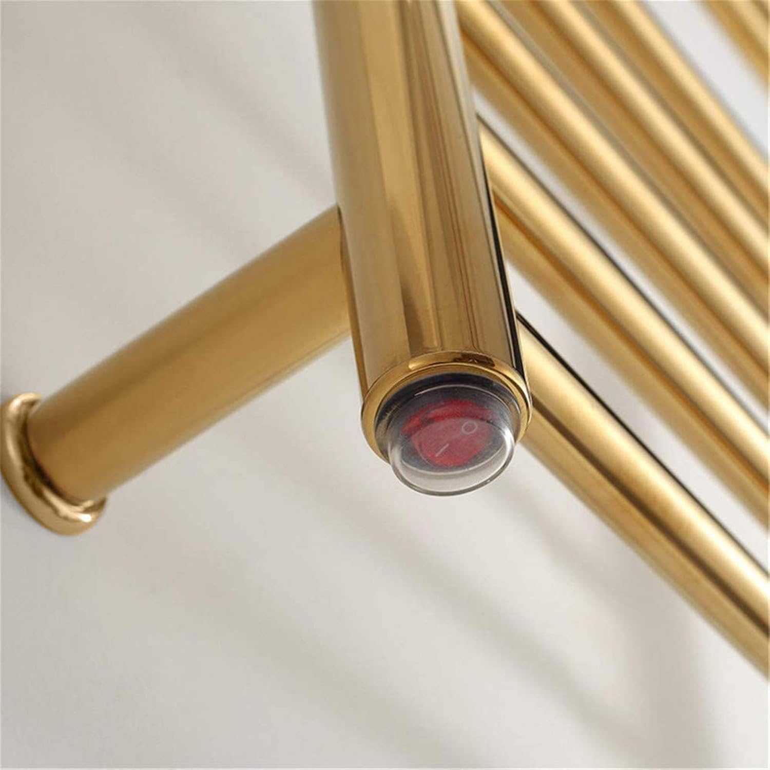 Heated Towel s Heated Towel Rack, Wall Mounted Towel Warmer with 3 Bars Stainless Steel Electric Towel Rack and Airer for Bathroom, Gold