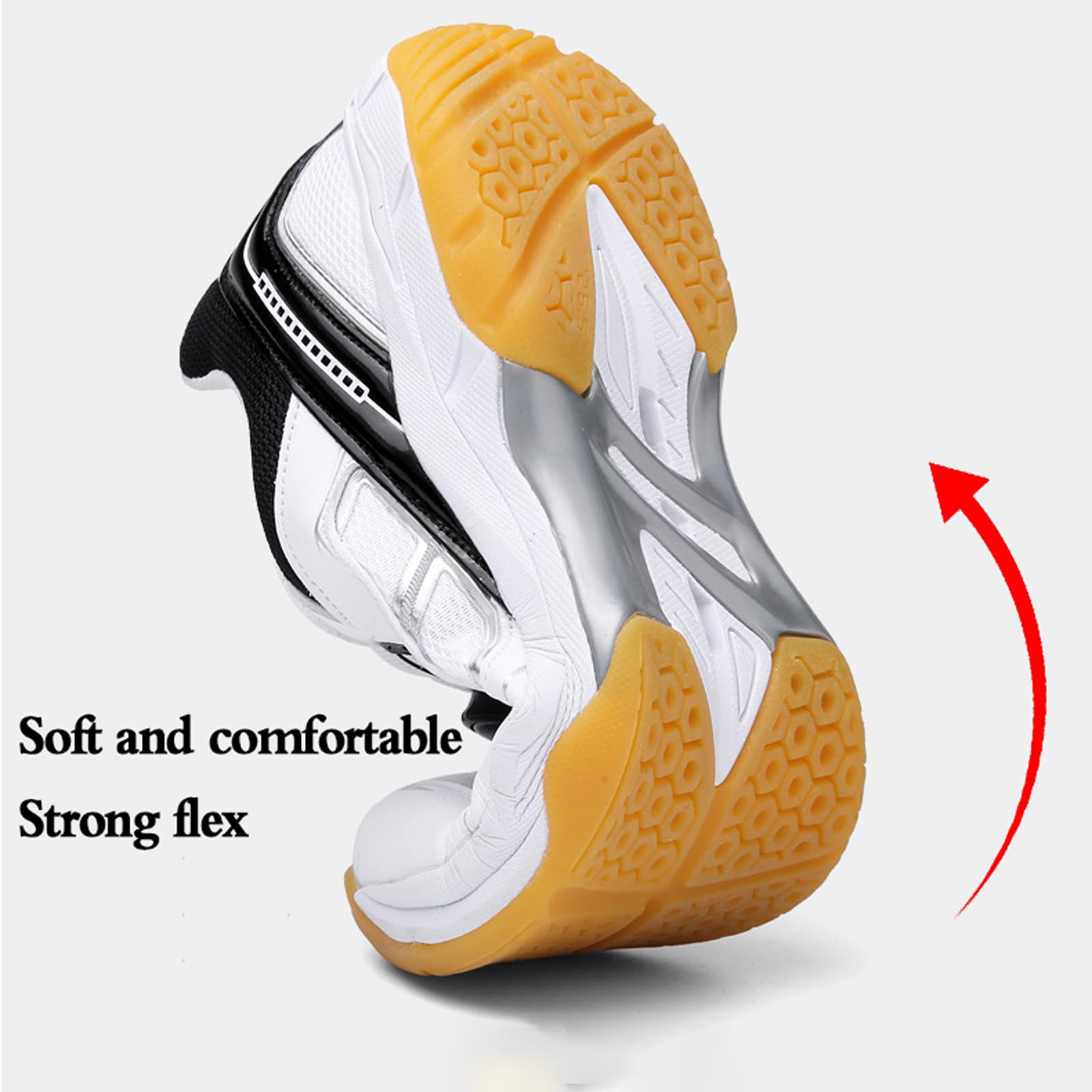 Zapatos De Bádminton,Zapatillas de Voleibol para Hombre y Mujer,Zapatillas De Tenis,Zapatos de Squash,Antideslizantes,con absorción de Golpes,para Squash,Tenis de Mesa