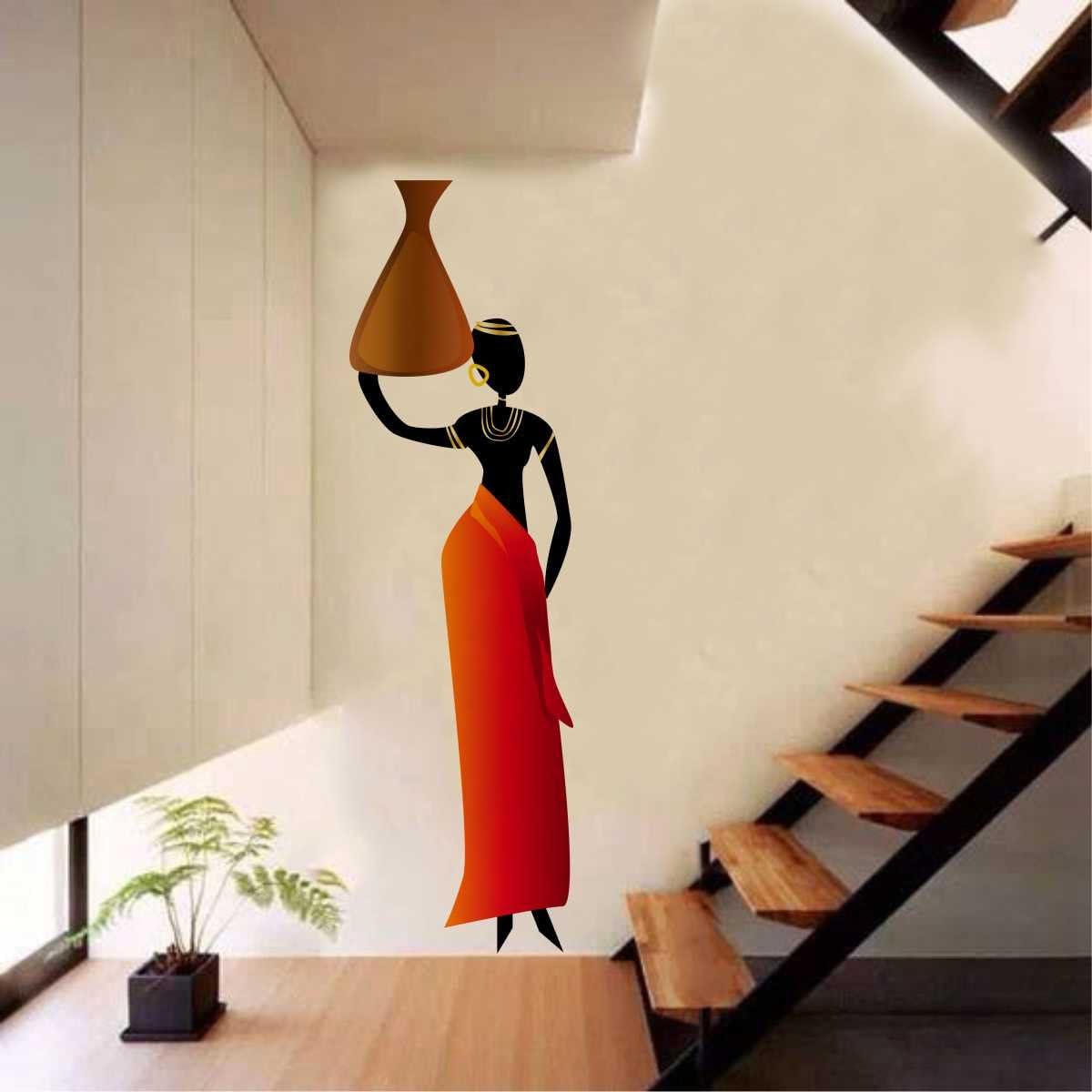 RawpocketsRawpockets 'African Tribal Women' Wall Sticker (PVC Vinyl, 30 cm x 100cm)