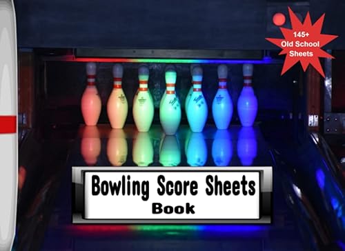 Bowling Score Sheets Book: Bowling Score Logbook for League or Fun! | 8.25" x 6" Book of nearly 150 Pages of Old School Bowling Score Sheets | Up to 6 on Each Page