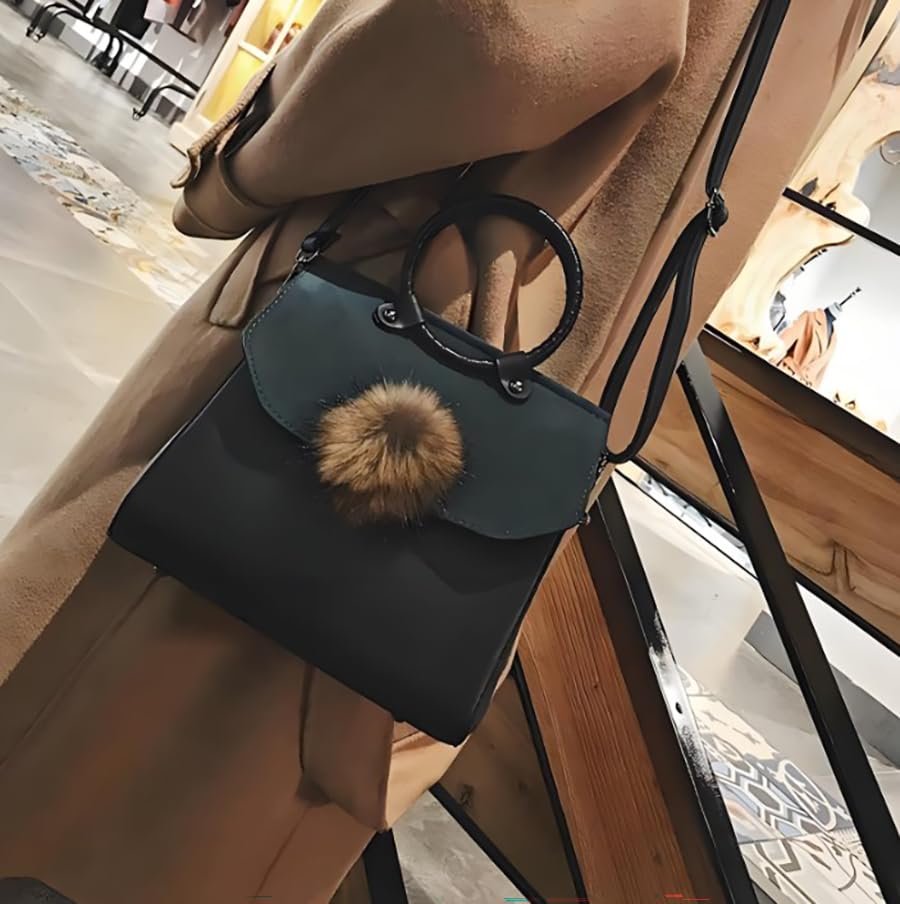 Kunstfell Pompons 20 Stück - Flauschige Bommel Für Mützen & Deko In Dunkelgrau