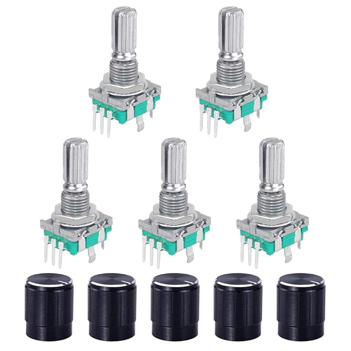 Buy WayinTop 5 Set 360 Degree Rotary Encoder Code Switch Push Button