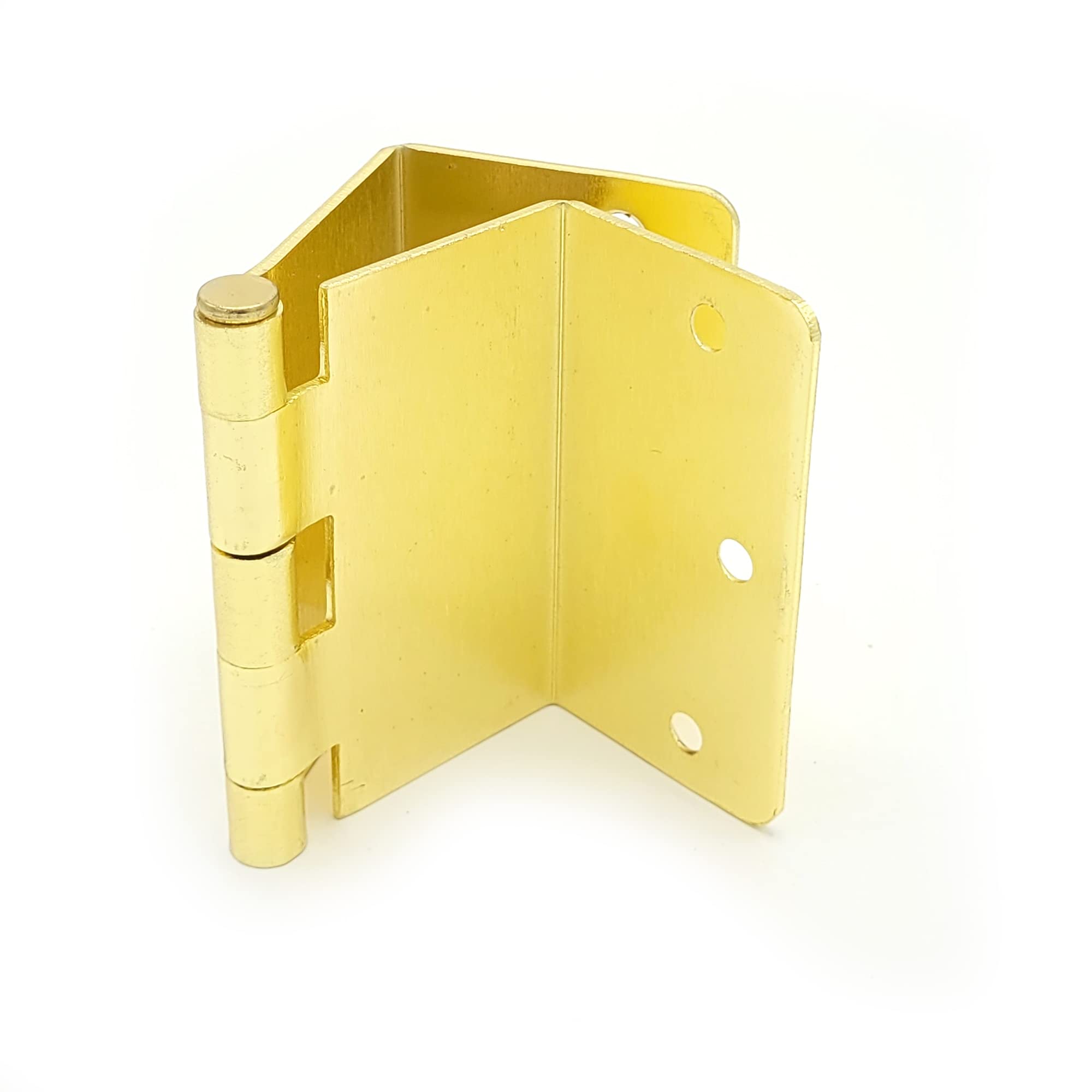Yleinen 3.5 Inch Swing Clear Offset Door Hinge (1/4"""" Radius Polished Brass)