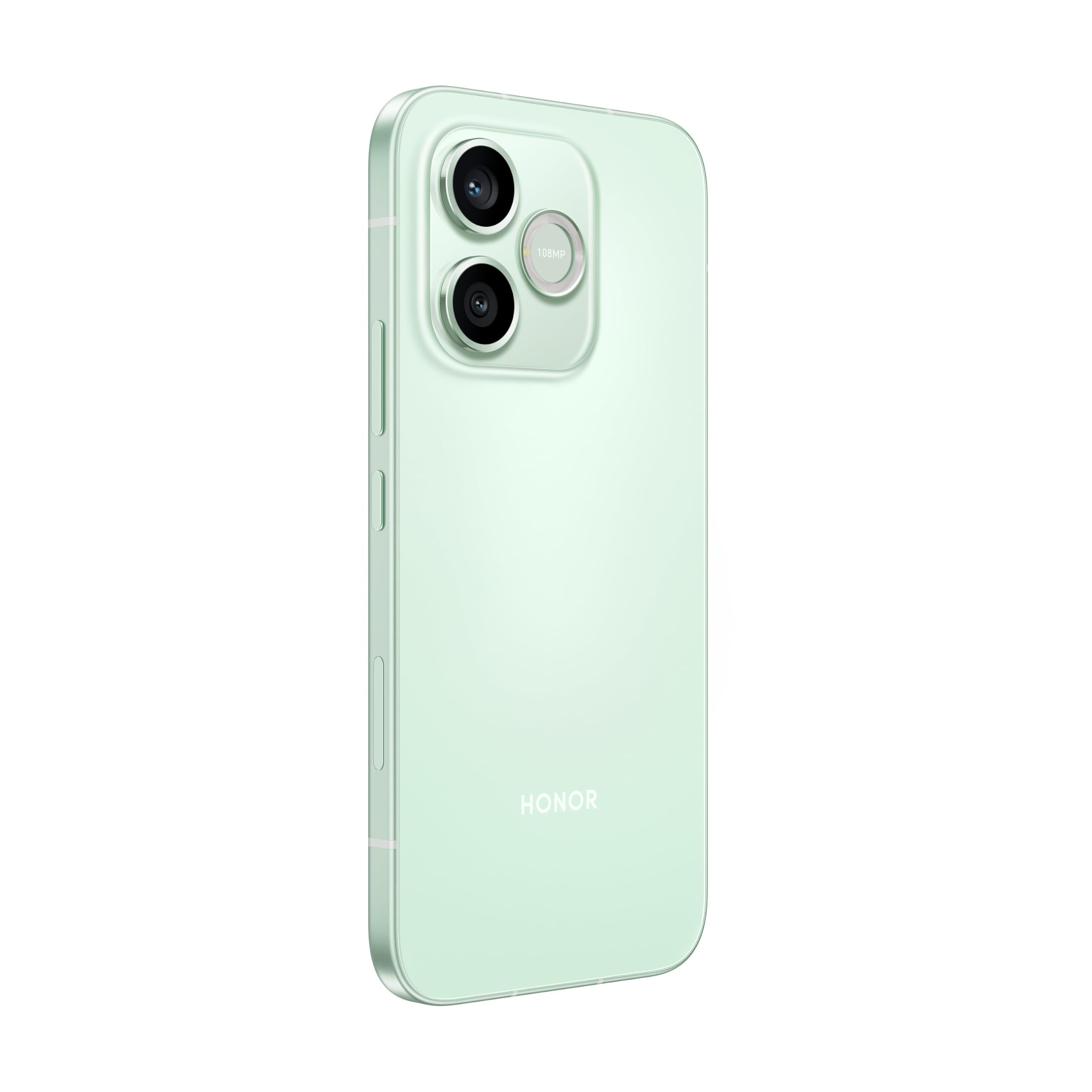HONOR 600 Lite 5G, 128/8 GB, 6,6 Zoll AMOLED 120 Hz, 108 MP Kamera, grün, langlebige Metallstruktur