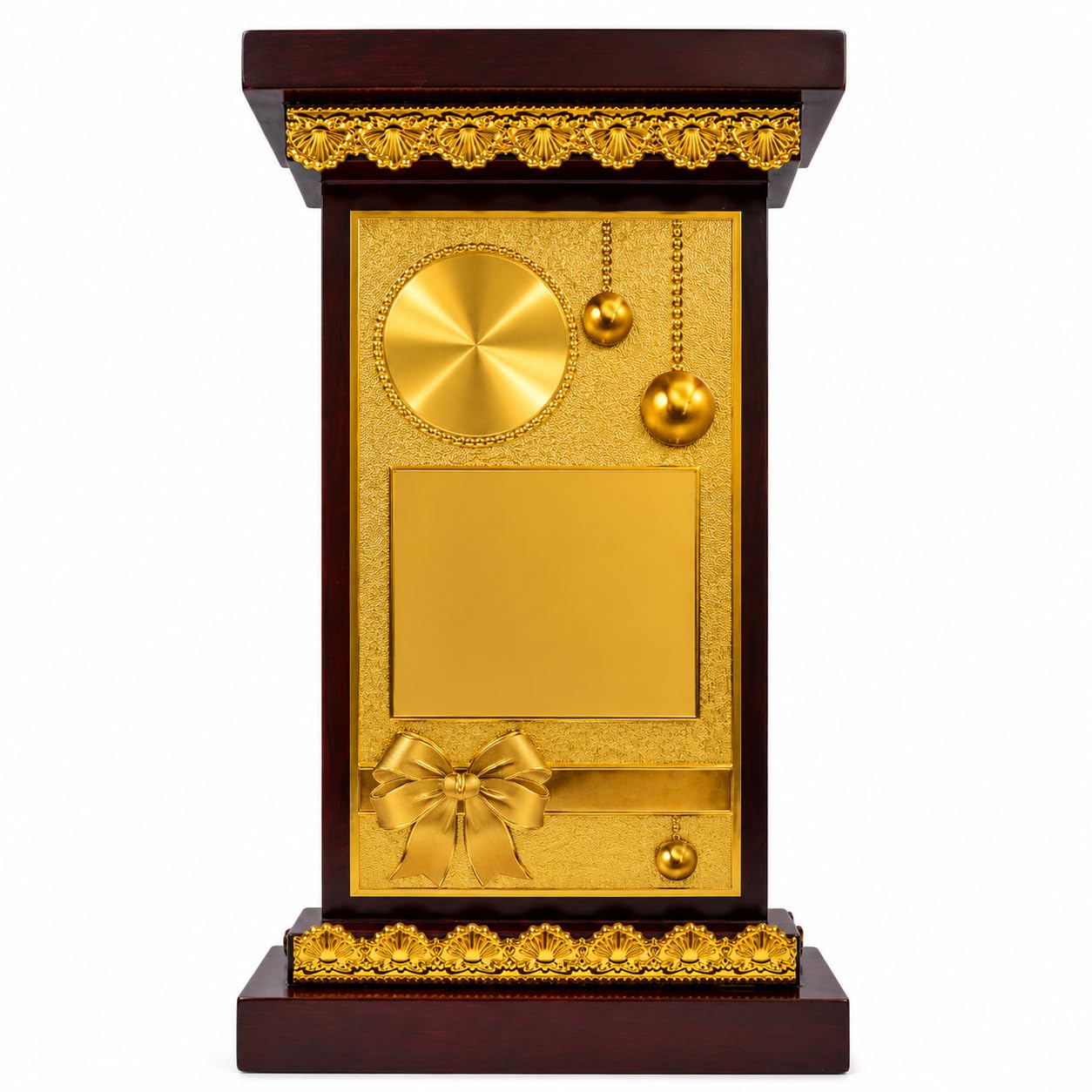 12 Inch Wooden Sheild momentos Ghanti Board Trophies, Award Recognition Trophy for Competitions, Ceremonies, and Achievements-picture-13