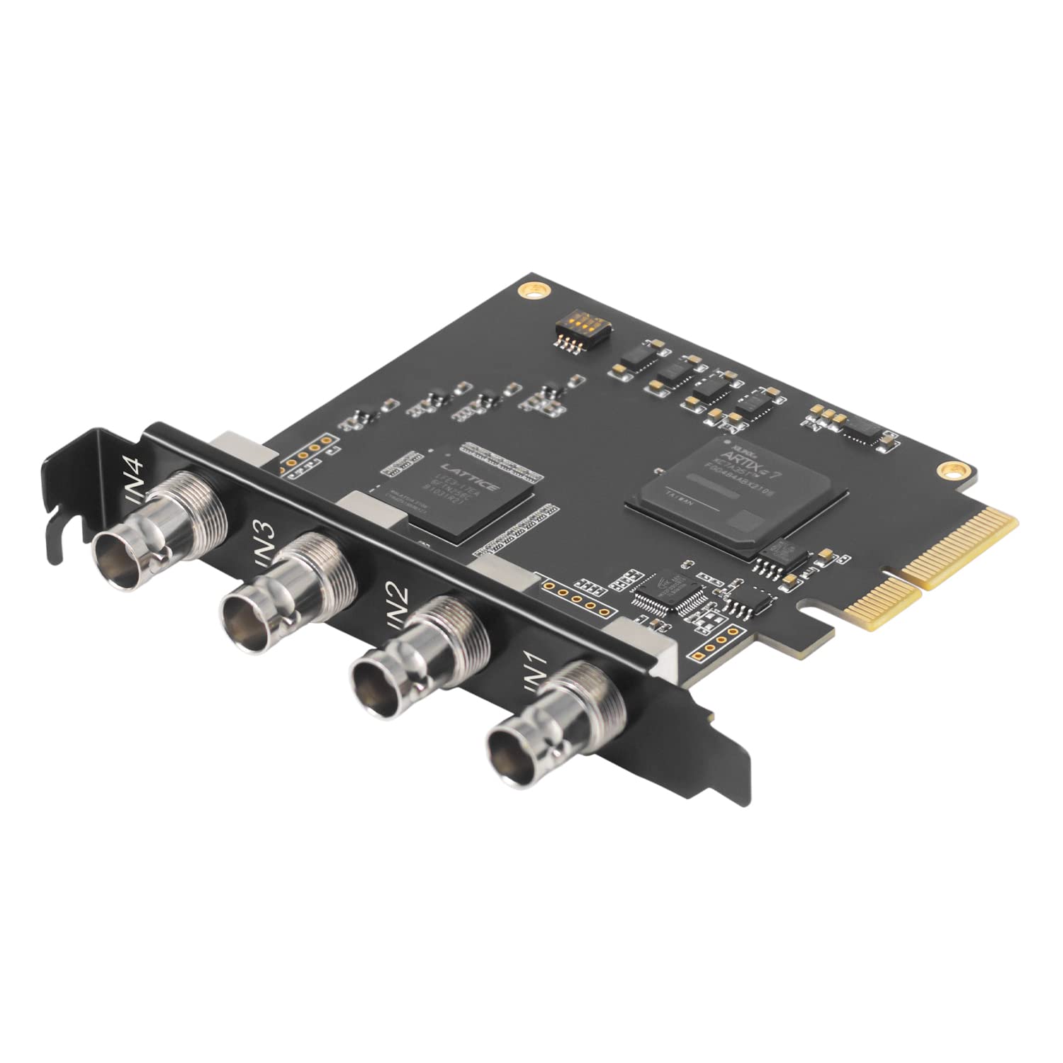 4-Channel Quad SDI PCIe Video Capture Card - Ultra-Low Latency for Multi-Channel Live Streaming, Video Conferencing, Teaching, and Broadcasting