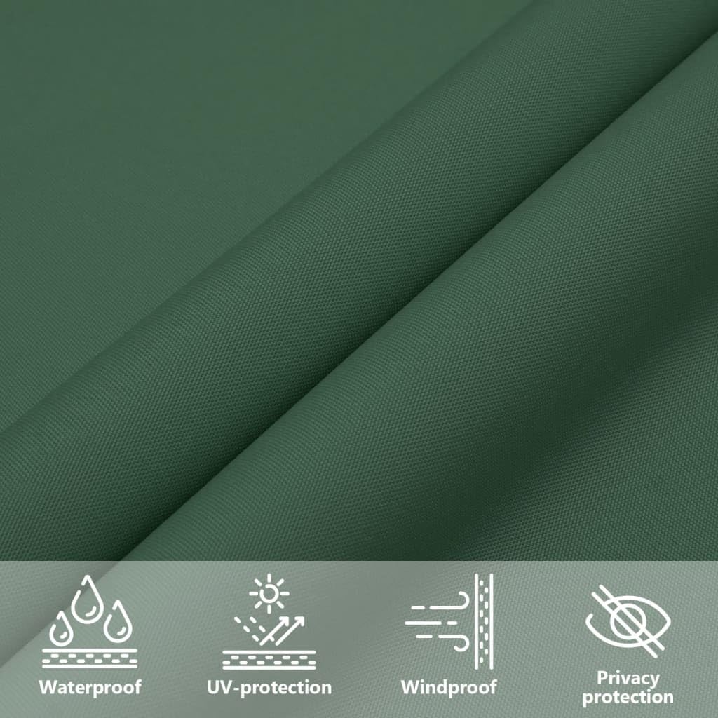 vidaXL Voile de Parasol Tissu Oxford Triangulaire 3x4x5 m Vert foncé, Voile de Parasol, bâche de Parasol, écran Solaire, voiles de Parasol