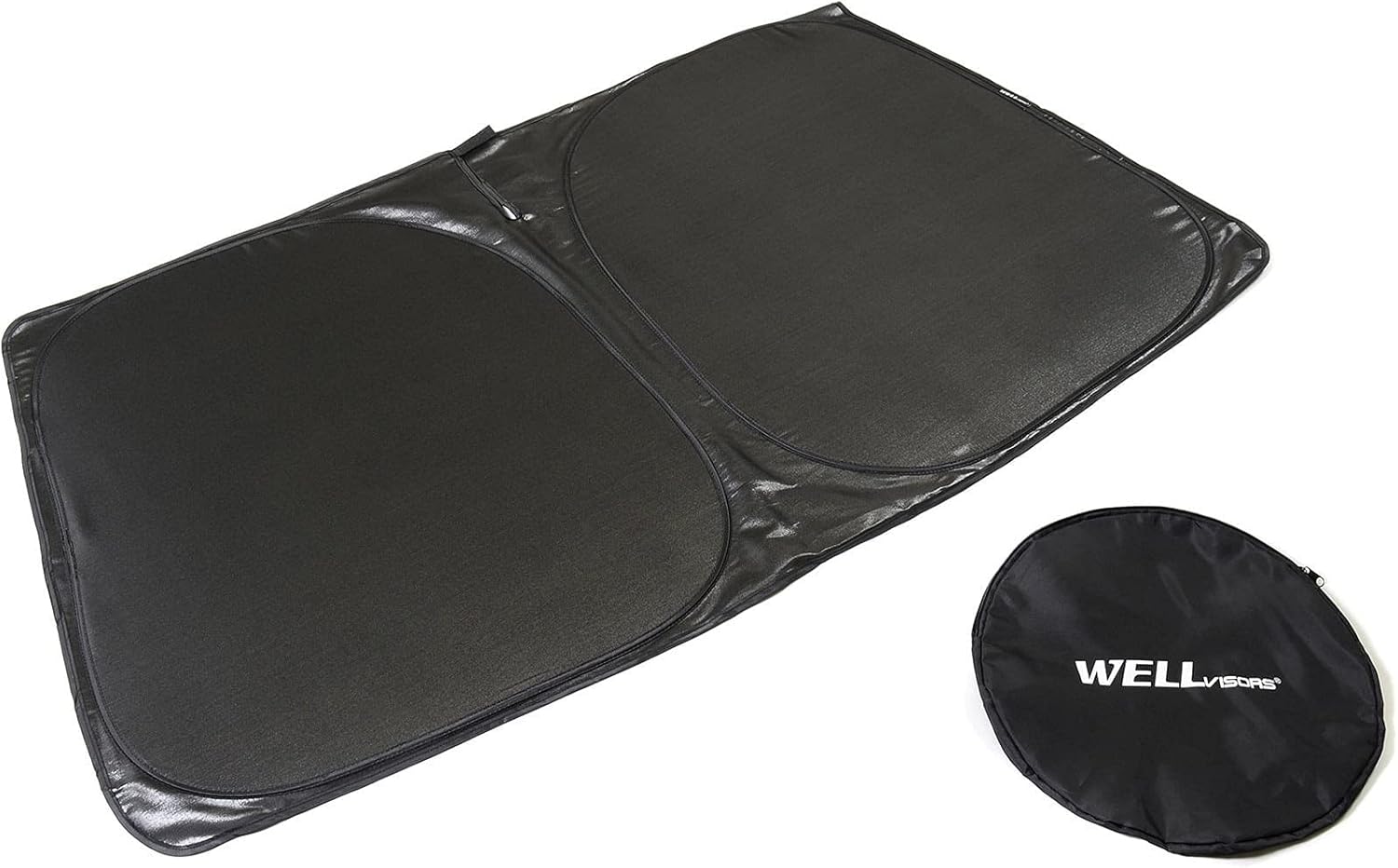 Wellvisors Custom Fit Fabric Folding Windshield Sun Shade Heat Reflector Shield Compatible With Jaguar E-Pace 2018-2021