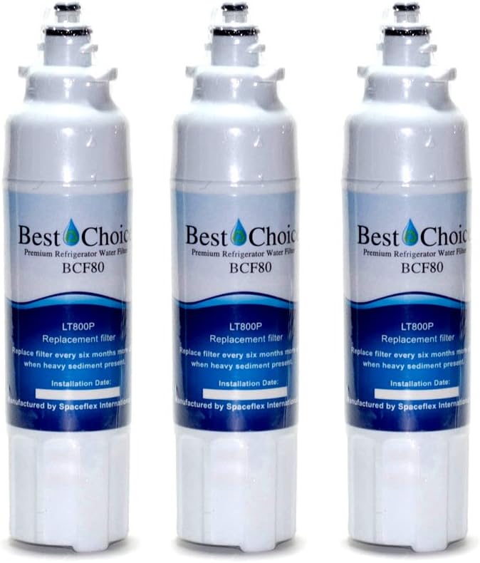 Best Choice Water Filters BCF80 Compatible With LG LT800P Certified Refrigerator