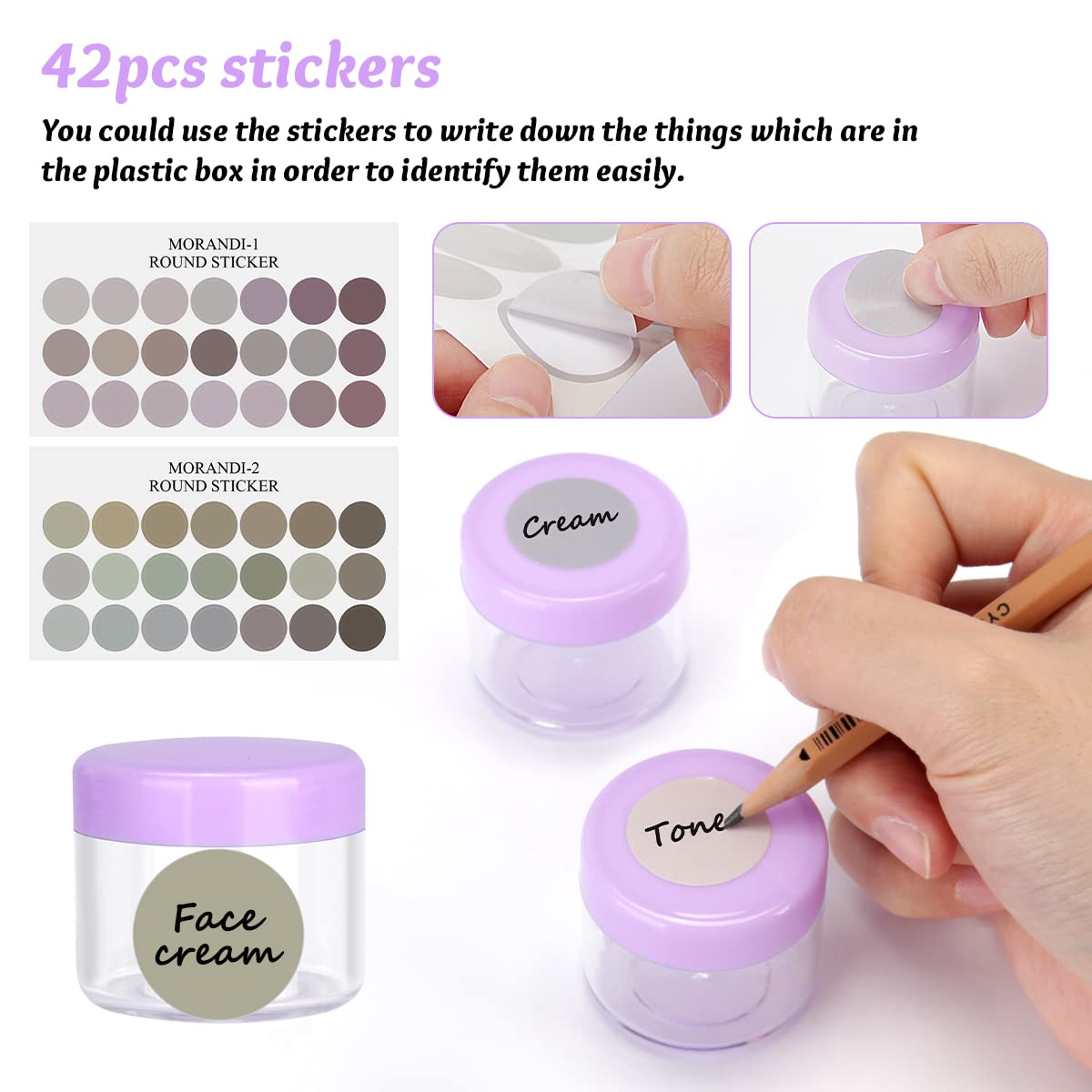 Vasetti Cosmetici 20ml - 24 Pezzi Multicolore Con Coperchi Per Creme E Trucchi - Foto 3