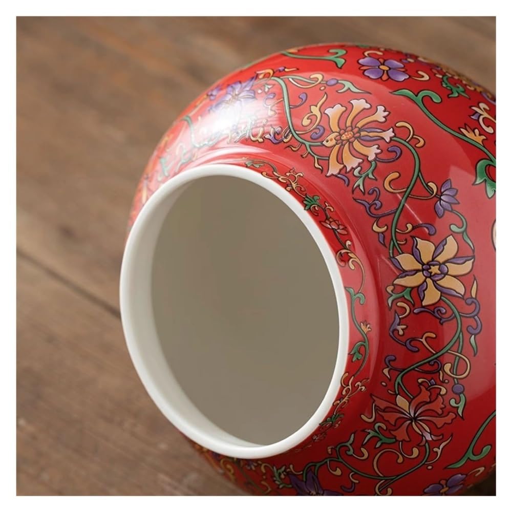 Pojemnik na herbatę Klasyczny emaliowany ceramiczny pojemnik na herbatę, duży, czarno-zielony, zamykany słoik do przechowywania w domu(Blue)