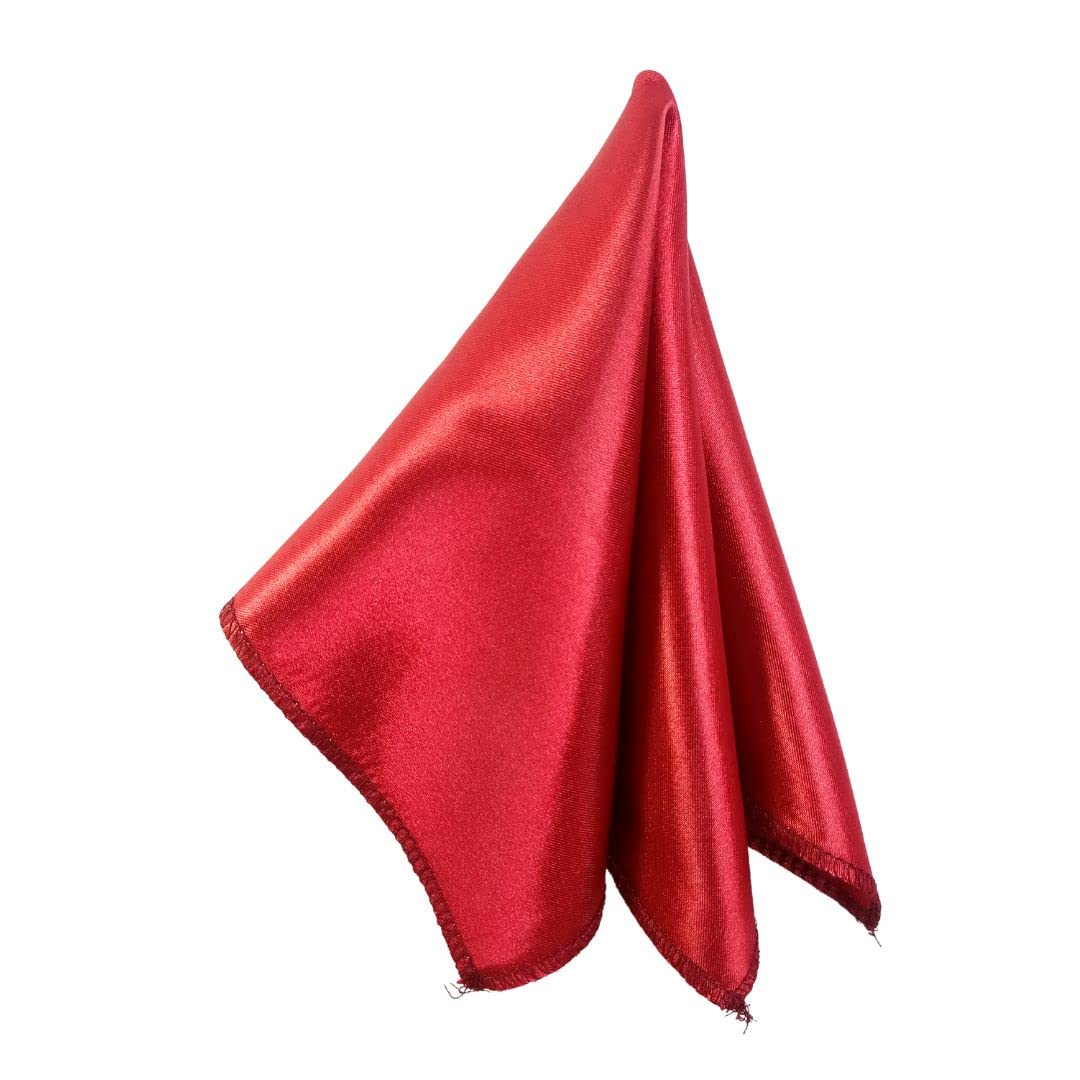 young arrow Satin Pocket Square for Men, Wedding Handkerchief for Suits, Blazers & Tuxedo Men's Pocket Square (Maroon)-picture-28
