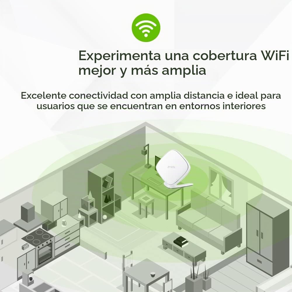 ZYXEL Accesorios PC y Portátiles Marca Modelo REPETIDOR WIFI6 Range Extender