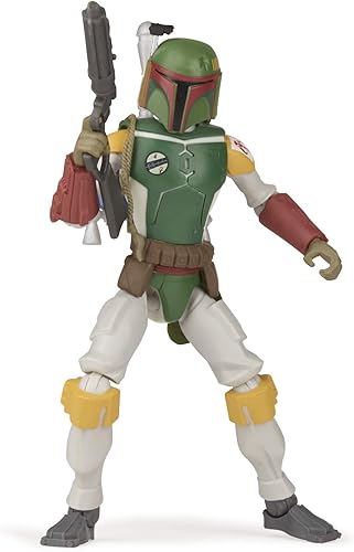 Miniatura 3 de STAR WARS Galaxy of Adventures Boba Fett - Figura de acción a escala de 5 pulgadas con divertido proyectil, juguetes para niños a partir de 4 años