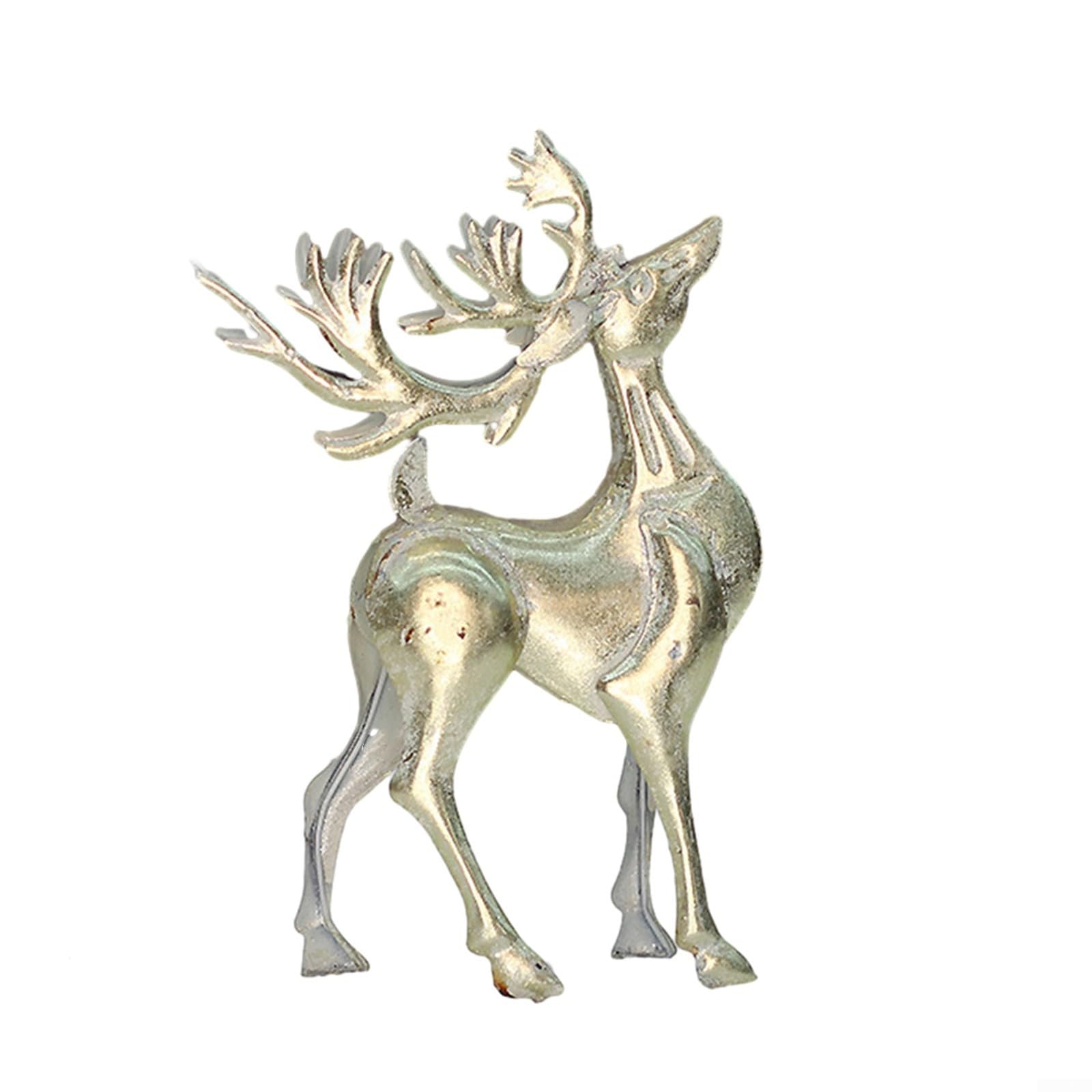 Highly Detailed Simulation Deer Ornament Lifelike And Adorable Christmas Reindeer Decoration For Xmas Tree Party(12inch)