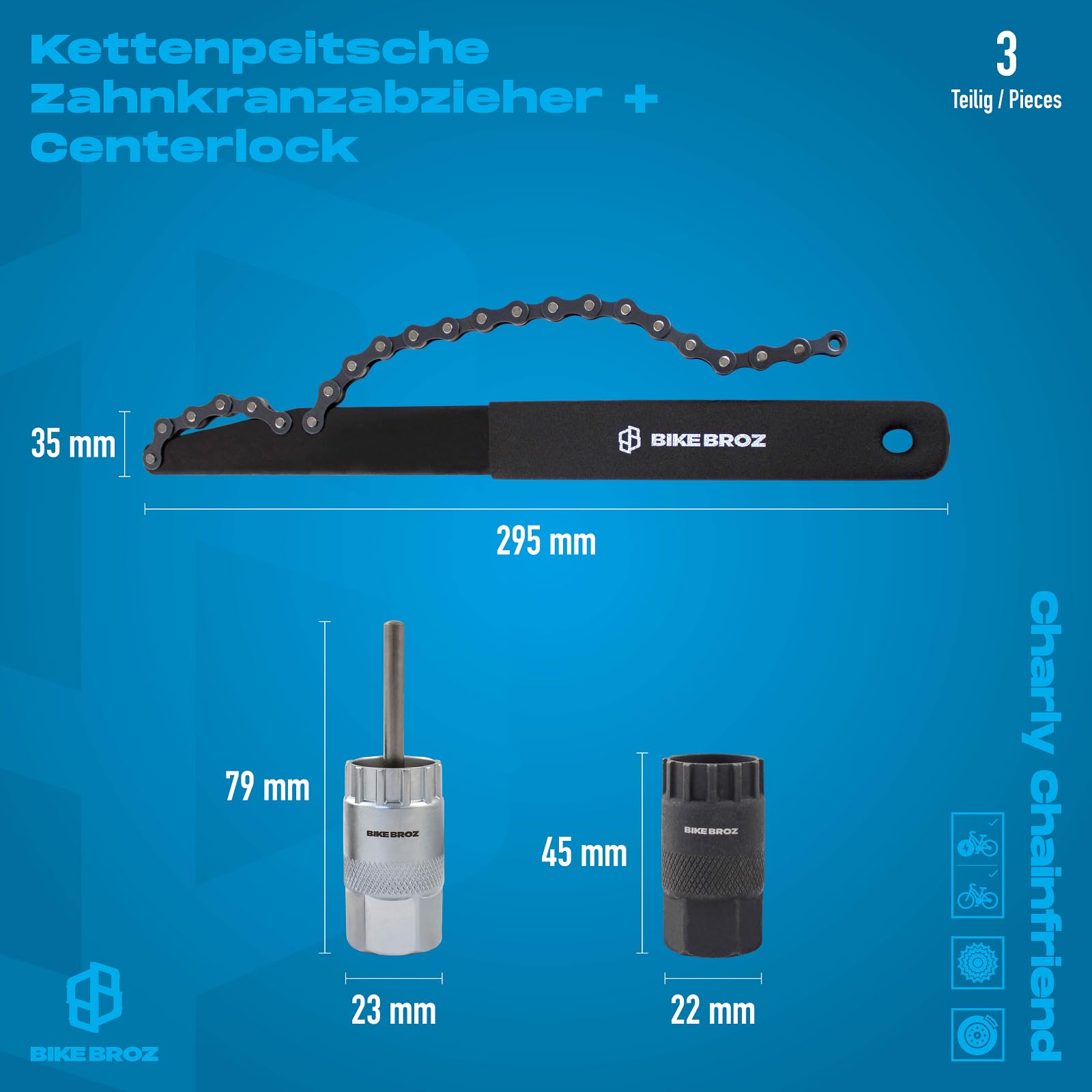 FREILAUF REPARATUR SET, 3-TLG, CHARLY CHAINFRIEND 3-TLG - 3