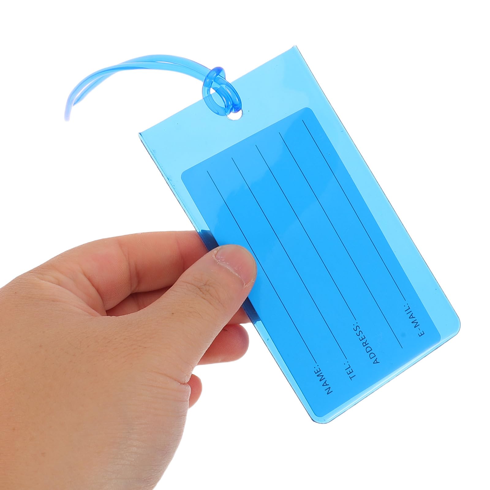 Healeved 30 Etichette per Valigie in Pvc e Carta, Identificatori Facili da Sostituire, per Crociere e Viaggi, Set Completo per Bagagli da 30 Pezzi